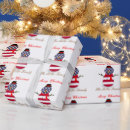 Search for patriotic christmas wrapping paper Flag