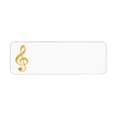 Search for treble clef return address labels Elegant