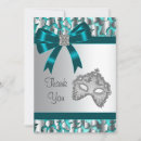 Search for masquerade thank you cards Blue