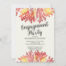 Search for leaves engagement party invitations Modern