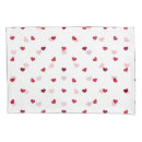 Search for red hearts pillowcases White