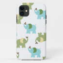 Search for blue elephants iphone cases Green