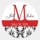 Search for red white damask stickers Initial
