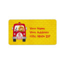 Search for fireman return address labels Birthday party