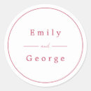 Search for magenta wedding stickers Typography