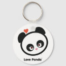 Search for panda love key rings Kawaii
