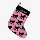 Search for poodles christmas stockings Pink