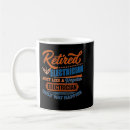 Search for electrician dad mugs Retired