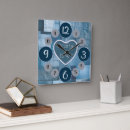 Search for denim clocks Blue