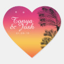 Search for heart tree wedding stickers Tropical