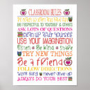 Search for rules for classroom posters Colourful