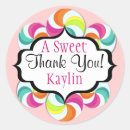 Search for lollipop thank you stickers Party