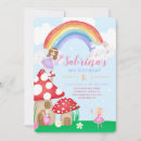 Search for rainbow fairy birthday invitations Enchanted