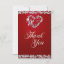 Search for red heart thank you cards Calligraphy script