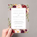 Search for burgundy and green wedding invitations Modern