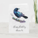 Search for raven birthday cards Crow