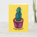 Search for funny cactus birthday cards For her