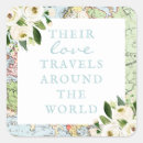 Search for love travel stickers Travel bridal shower