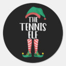 Search for funny tennis stickers Santa