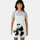 Search for bamboo kids aprons Panda