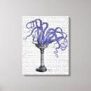 Search for vintage octopus canvas prints Flowers