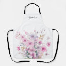 Search for spring flower aprons Pink floral