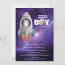 Search for space baby boy shower invitations Rocket