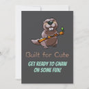 Search for cute beaver invitations Cartoon