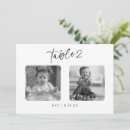 Search for bride and groom table cards Photo table numbers