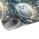 Search for snowy owl wrapping paper White