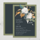Search for green blue white invitations Botanical