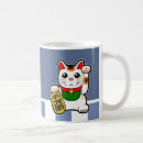 Search for japanese cat mugs Maneki neko