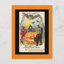 Search for vintage halloween greeting postcards Black cat
