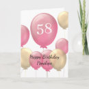Search for 58th birthday cards invites Modern