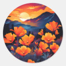 Search for california poppy stickers Botanical