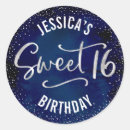 Search for silver glitter stickers Sweet sixteen