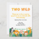 Search for two wild boy birthday invitations Zoo