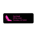 Search for heel return address labels Pink
