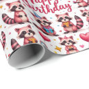 Search for cute raccoon wrapping paper For kids