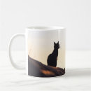 Search for black cat silhouettes mugs Simple