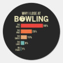 Search for funny bowling stickers Ball