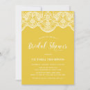 Search for white and yellow invitations Lace