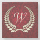 Search for monogram damask coasters Gold