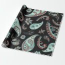Search for blue paisley wrapping paper Pattern