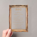 Search for gold frame wedding invitations Minimalist
