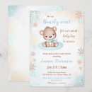 Search for beige blue baby shower invitations Winter