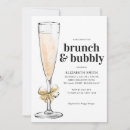 Search for modern brunch and bubbly invitations Stylish