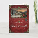 Search for vintage winter village christmas cards Elegant
