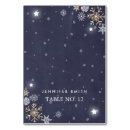 Search for snowflake table cards Navy blue