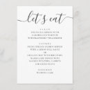 Search for black wedding menus Simple
